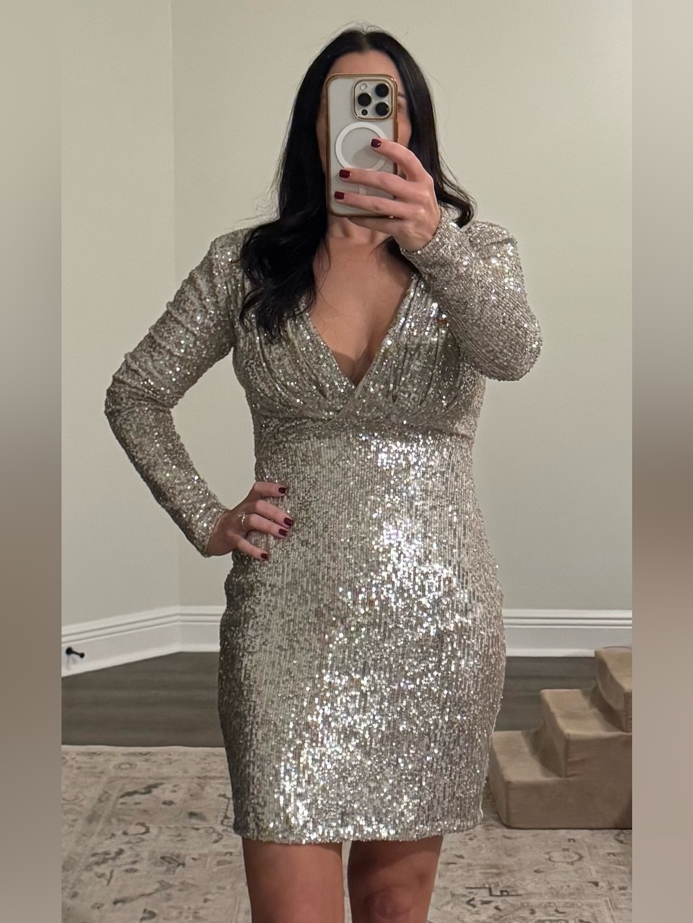 NWT express sequin dress